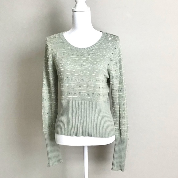 RARE Vintage Pointelle Beaded Sweater ASO Rory Gilmore in Gilmore Girls - Picture 15 of 16
